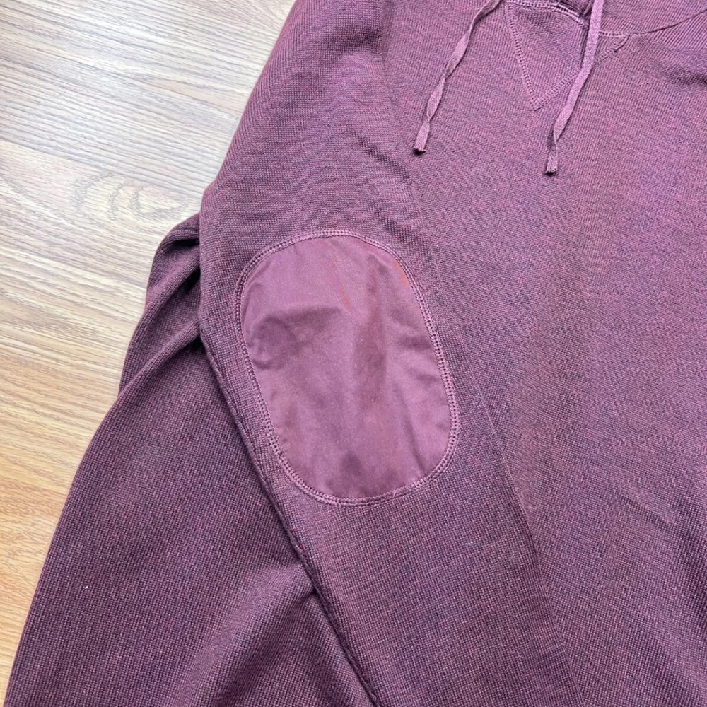 The Normal Brand Men's Burgundy Hoodie - Picture 5 of 7